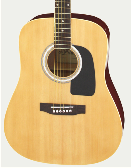 aria left handed acoustic guitar